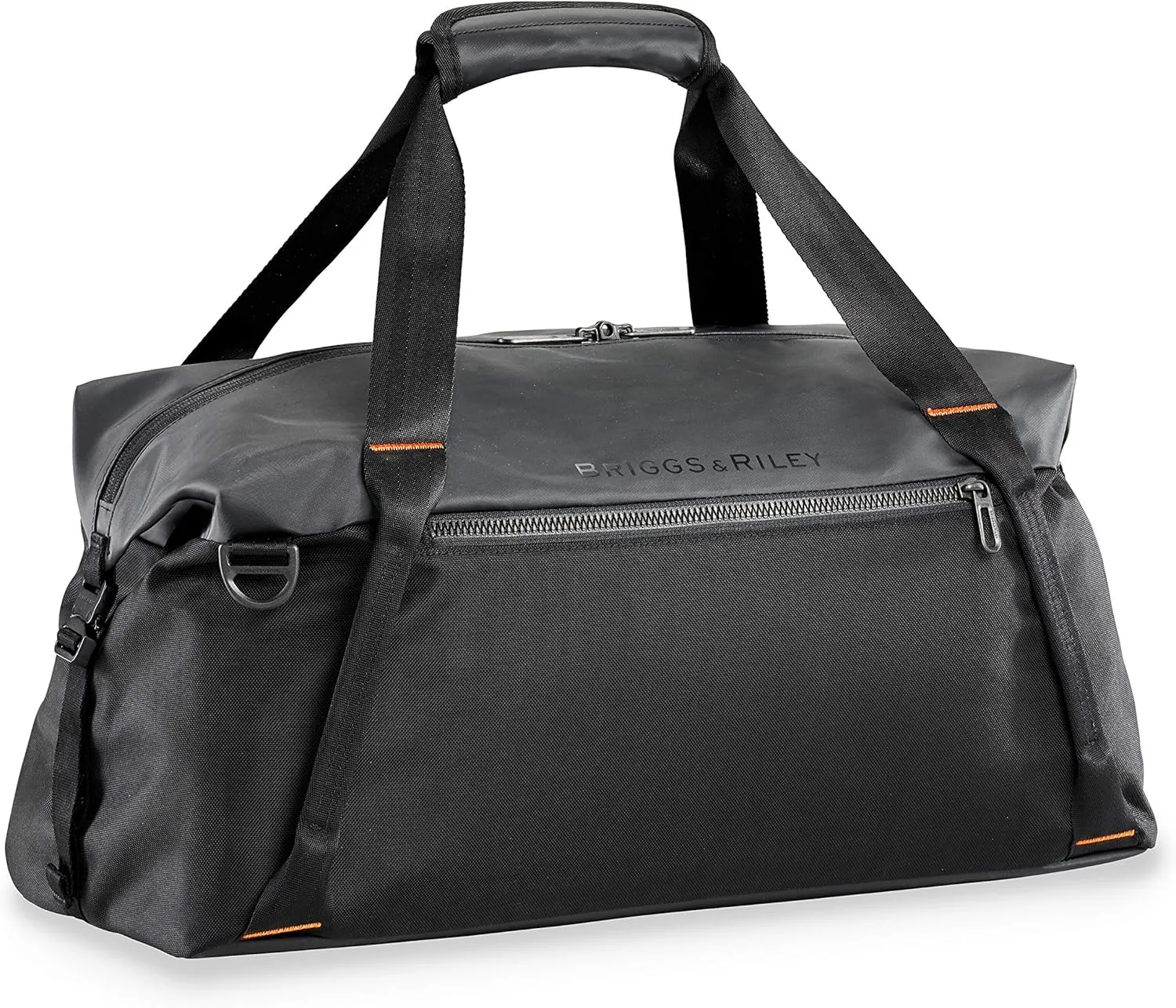 Briggs & Riley Cargo Satchel Duffle Bag for Travel & Gym - Weekender Bag for Women & Men, Overnight Luggage with Self Repairing Zipper, Adjustable Shoulder Strap - ZDX Collection, Black