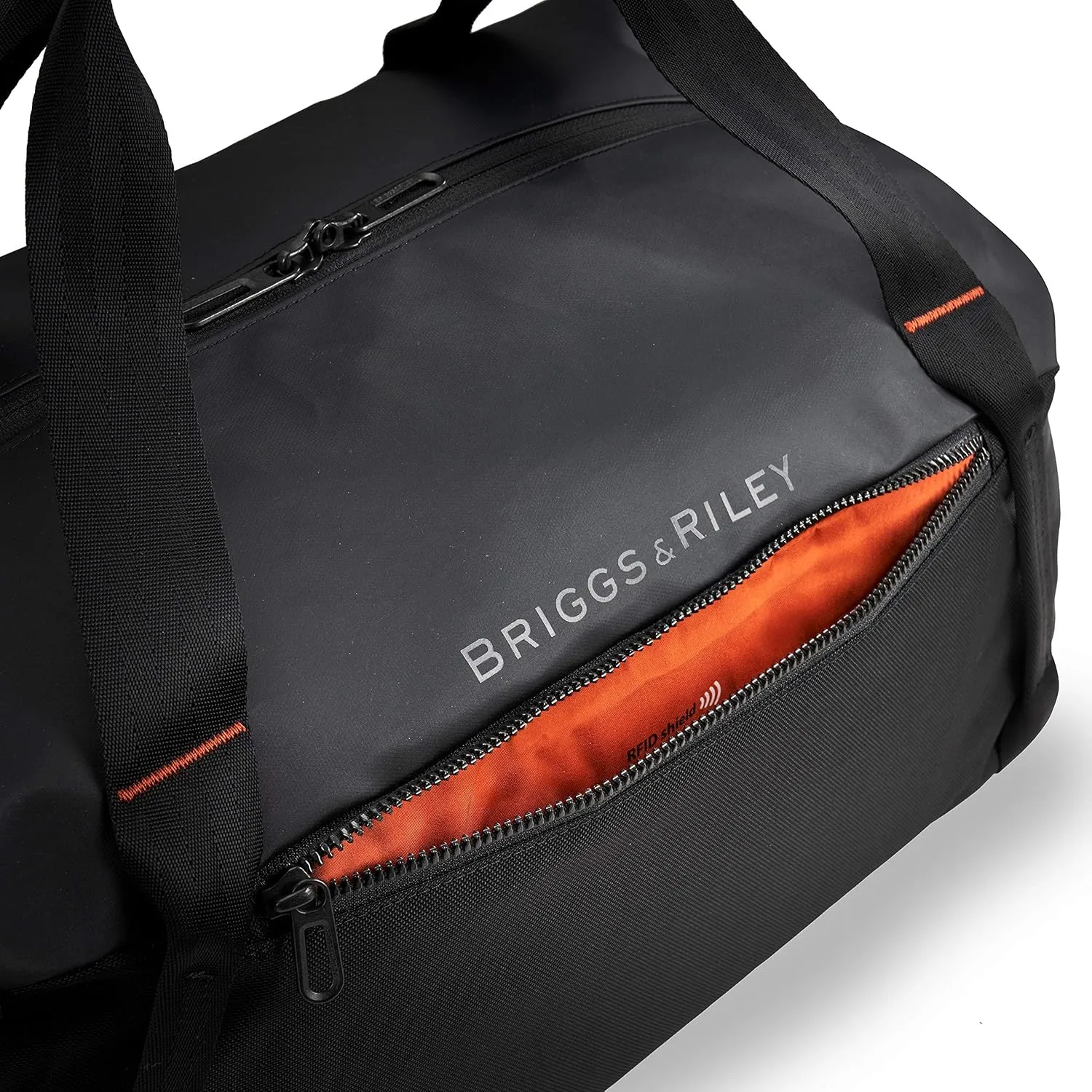 Briggs & Riley Cargo Satchel Duffle Bag for Travel & Gym - Weekender Bag for Women & Men, Overnight Luggage with Self Repairing Zipper, Adjustable Shoulder Strap - ZDX Collection, Black