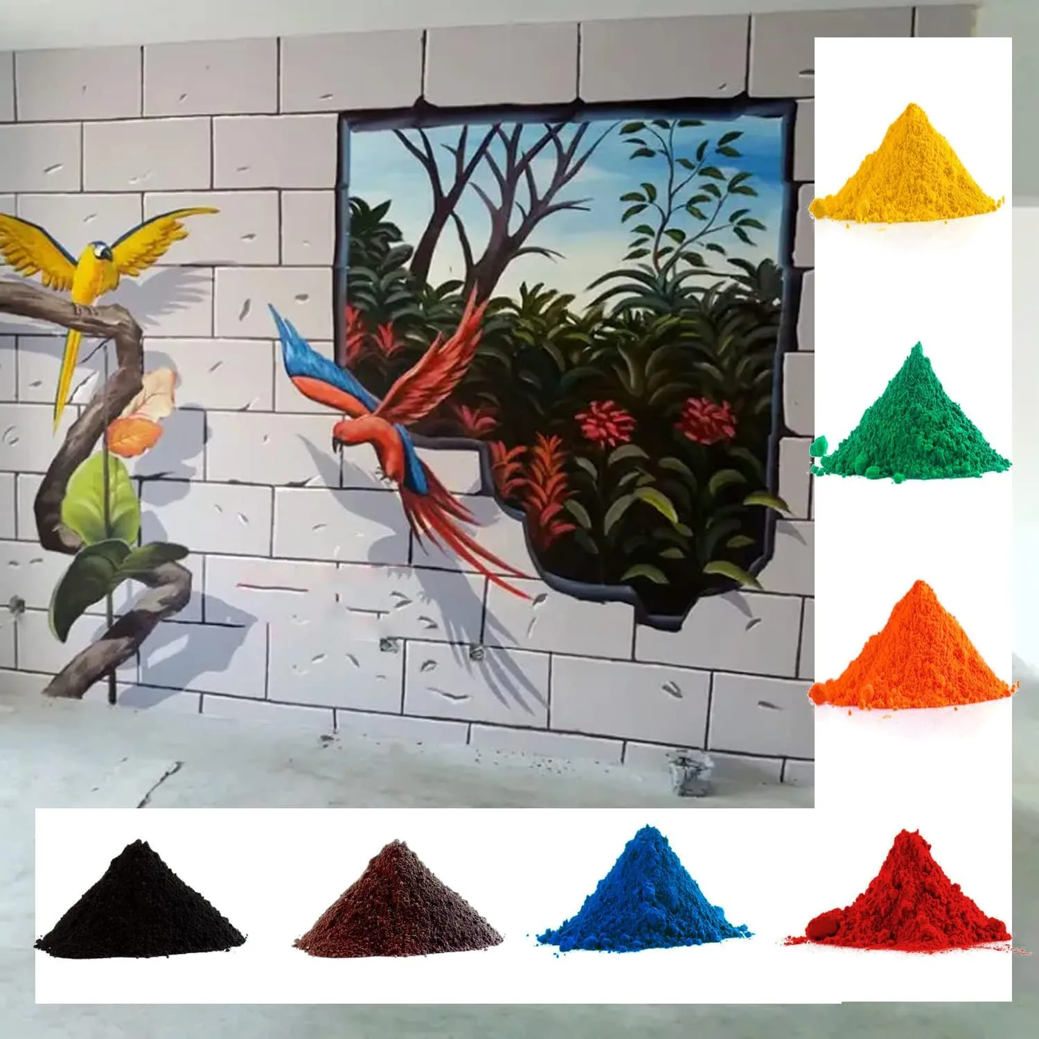 Brown Iron Oxide,Brown Iron Oxide Mineral Pigment,Pigments for Artistic and Decorative Painting, Concrete, Clay, Lime, Plaster, Masonry and Paint Products(100g/Bag)
