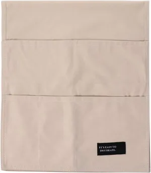 Cabilock Sundry Bag for Sofa Armrest Cotton Fabric 4 Grids for Different Sizes Non-Slip Reusable Simple and Stylish for Living Room