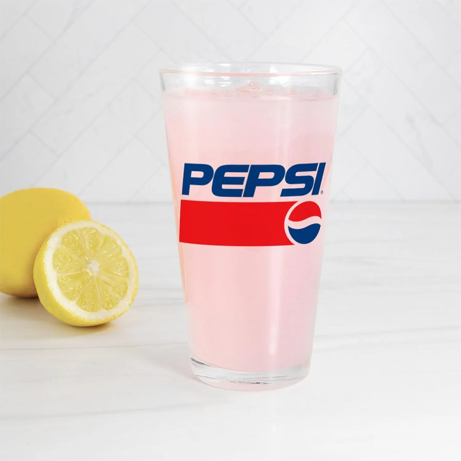 CafePress 90S Pepsi Logo Pint Glass, 16 oz. Drinking Glass