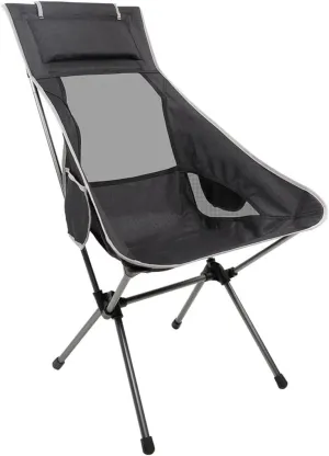 Camping Chair Folding Chairs Lawn Chairs Outdoor High Back Camping Chair Portable Folding Seat With Mesh Backrest Camping Fishing Stool With Quilted Pillow Folding Chair Camp Chair Moon Chair ( Color