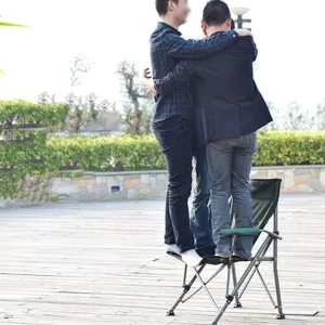 Camping Chairs, Camping Chair Ergonomic High Back Support with Arm Chair Folding Chair Outdoor Heavy Duty Folding Chair