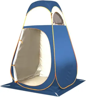Camping Toilet Tent Pop Up Shower Privacy Tent for Outdoor Camping Biking Toilet Fishing Changing Clothes Easy to Install and Storage Bathing Storage Room Tents,B
