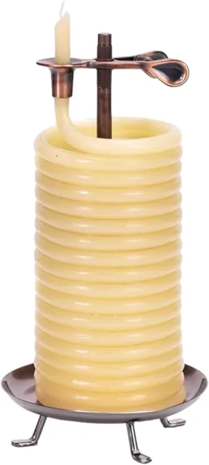 Candle by the Hour 80-Hour Citronella Candle, Eco-friendly Natural Beeswax with Cotton Wick,Yellow