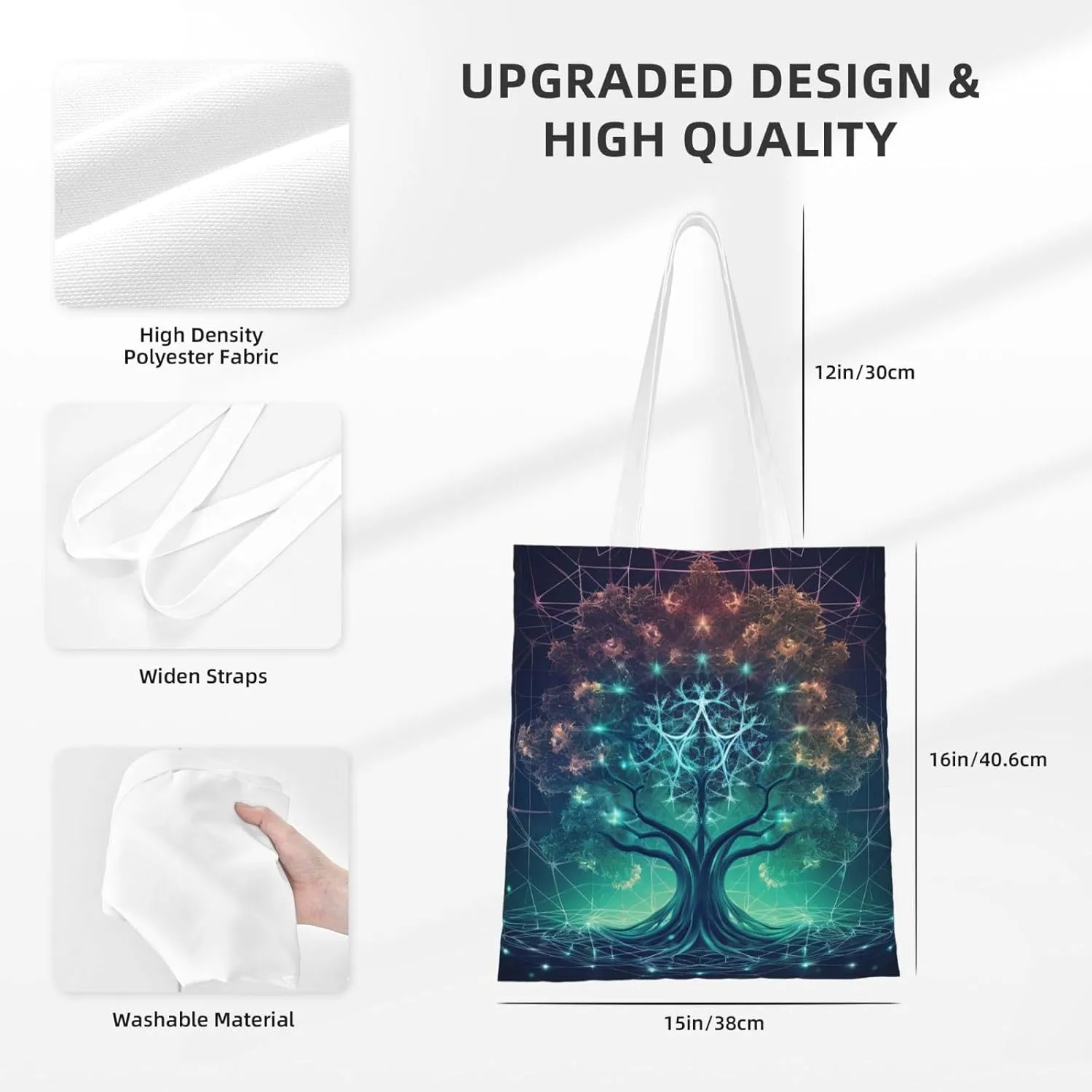 Canvas Tote Bag For Women Reusable Shopping Bag Casual Eagle Shoulder Bag Handbag For Travel
