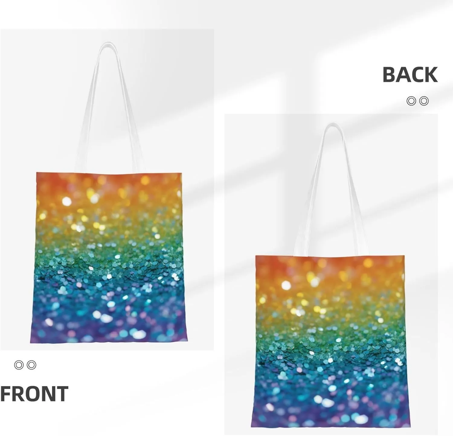 Canvas Tote Bag For Women Reusable Shopping Bag Casual Stars Crimson And Blue Shoulder Bag Handbag For Travel
