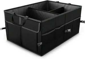 Car Trunk Organizer/Storage, Collapsible Cargo Storage Box, Large Capacity, Trunk Organizer for Cars, Vehicles, SUVs, Trucks