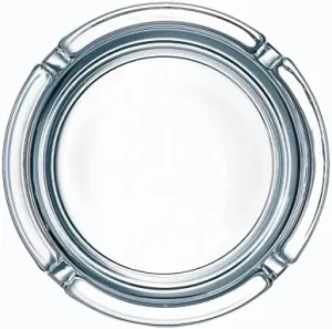 Cardinal International Arcoroc Round Stackable Glass Ashtray, 4-1/4" Dia 1-3/8" H, Clear | 24/Case