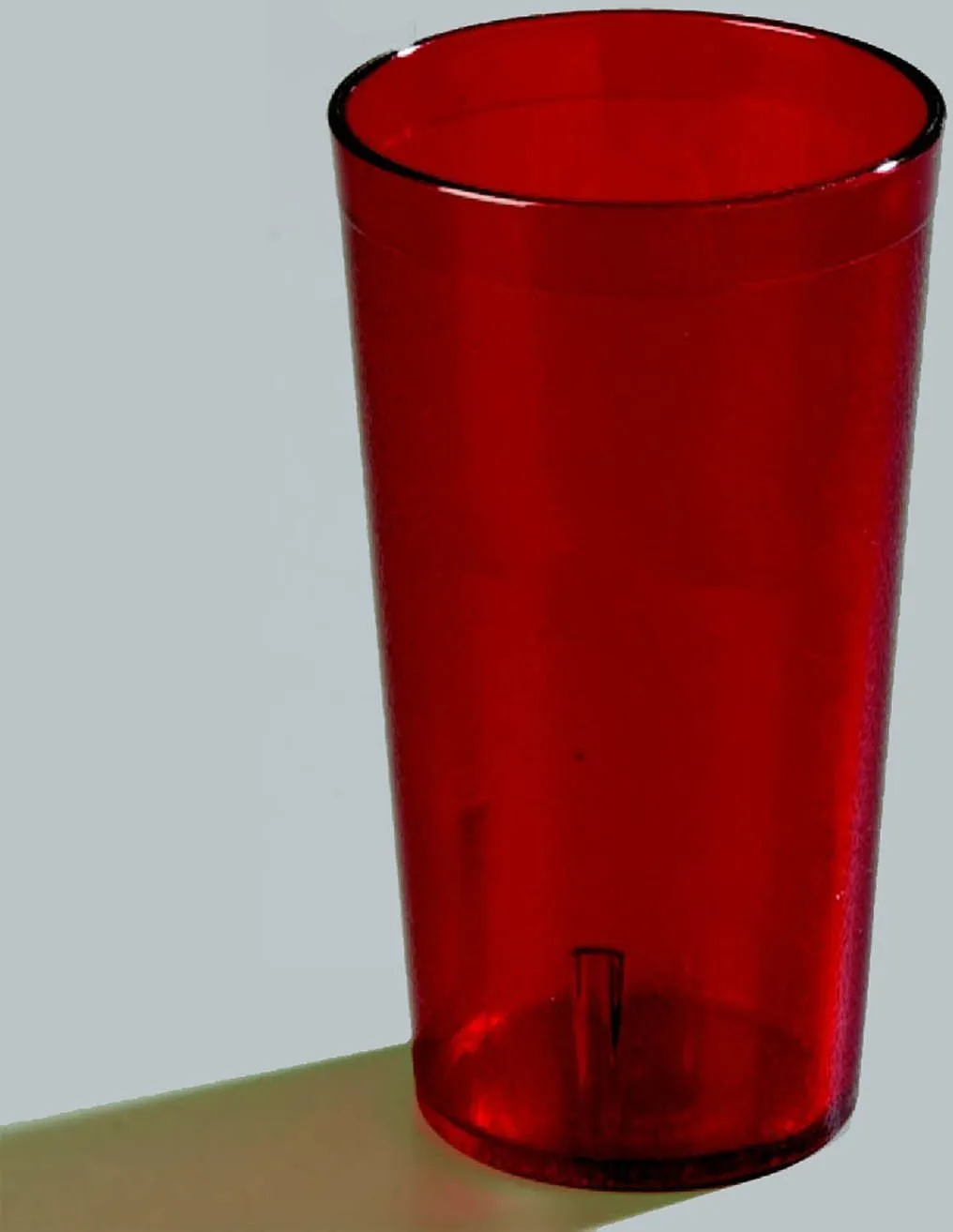 Carlisle FoodService Products Stackable Tumbler Plastic Tumbler with Pebbled Exterior for Restaurants, Catering, Kitchens, Plastic, 20 Ounces, Ruby, (Pack of 72)