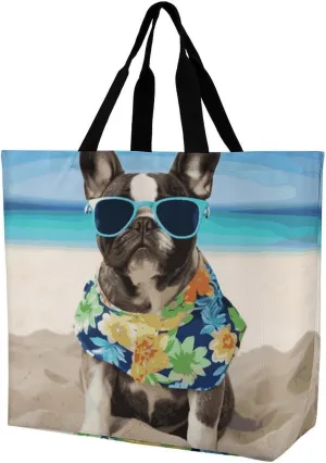Cartoon Cute Otter Tote Bag for Women Reusable Grocery Shoulder Bag Shopping Bags for Travel, Groceries