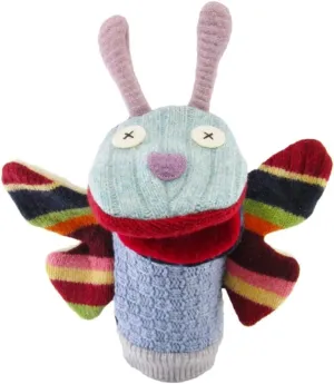 Cate and Levi - Hand Puppets for Kids, Adults and Toddlers - Premium Reclaimed Wool - Handmade in Canada - Machine Washable (Butterfly)