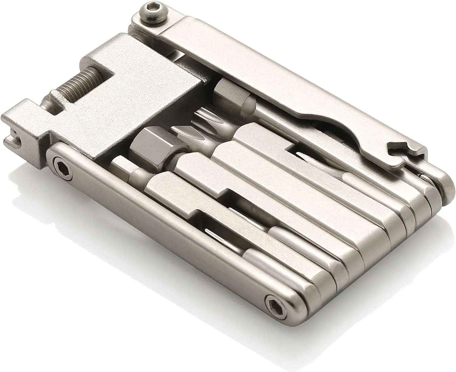 CECO-USA 13 Function Bike Tool with Chain Breaker – Bicycle Multi Tool – Ultra Slim, Compact Pocket Sized, Lightweight – High Strength CR-V 6150 Tool Steel – Easy To Carry