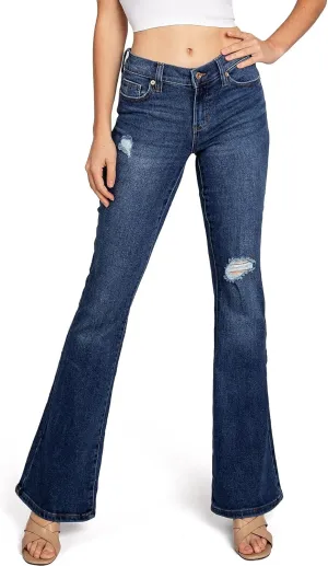 Celebrity Pink Regeneration Women's Juniors Y2K Low Rise Flare Jeans