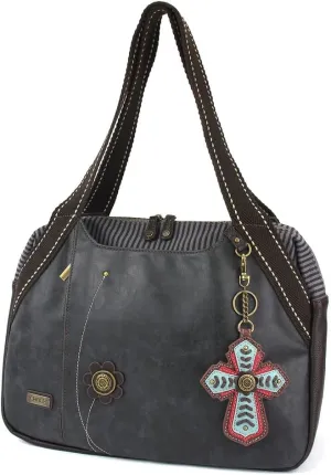CHALA Bowling Bag - Chevron Cross - Black