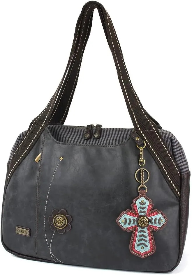 CHALA Bowling Bag - Chevron Cross - Black