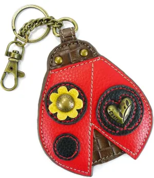 CHALA Garden Critter Collection Women's Decorative Key Fob/Coin Purse Accessory (Ladybug)