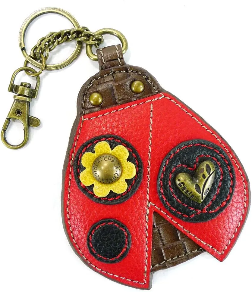 CHALA Garden Critter Collection Women's Decorative Key Fob/Coin Purse Accessory (Ladybug)