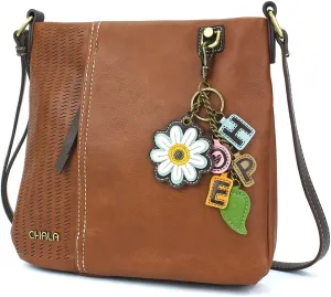 CHALA Laser Cut Crossbody Faux Leather