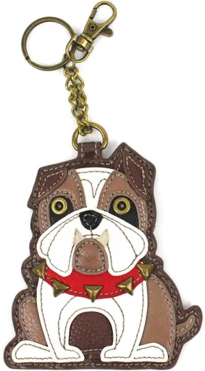 Chala Pal Bag Charm/Key-Fob/Coin Purse- Men's Best Friend Collection (BullDog)