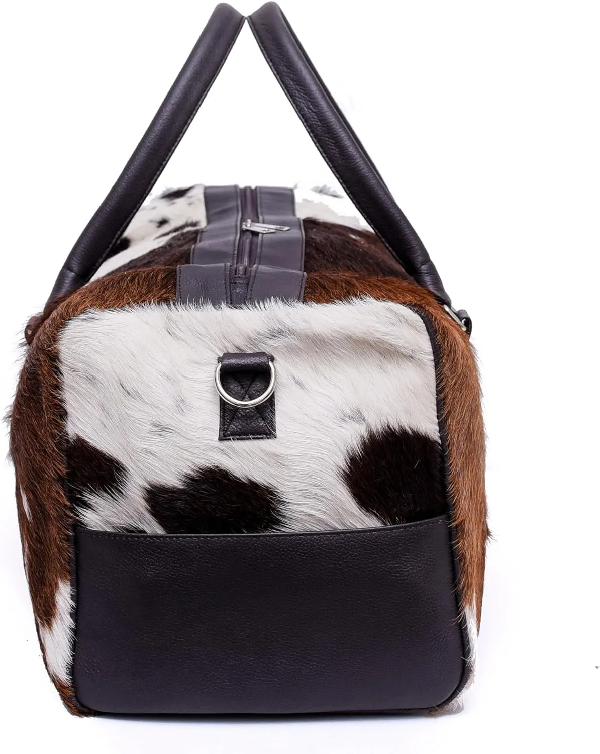 CHAYELL Luxurious Cowhide Duffel Bag for Men's and Women's - Large Size Unisex Travel Duffle Bag, Unique Leather Gym Bag Weekender Overnight Bag Premium Quality Cow Hair On Duffle