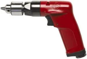 Chicago Pneumatic CP1014P24 - Air Power Drill, 1/4 Inch (6 mm), Keyed Chuck, Pistol Handle, 0.5 HP / 370 W, Stall Torque 3.4 ft. lbf / 4.6 NM, 2400 RPM, Hand Drill, Power Tools & Home Improvement