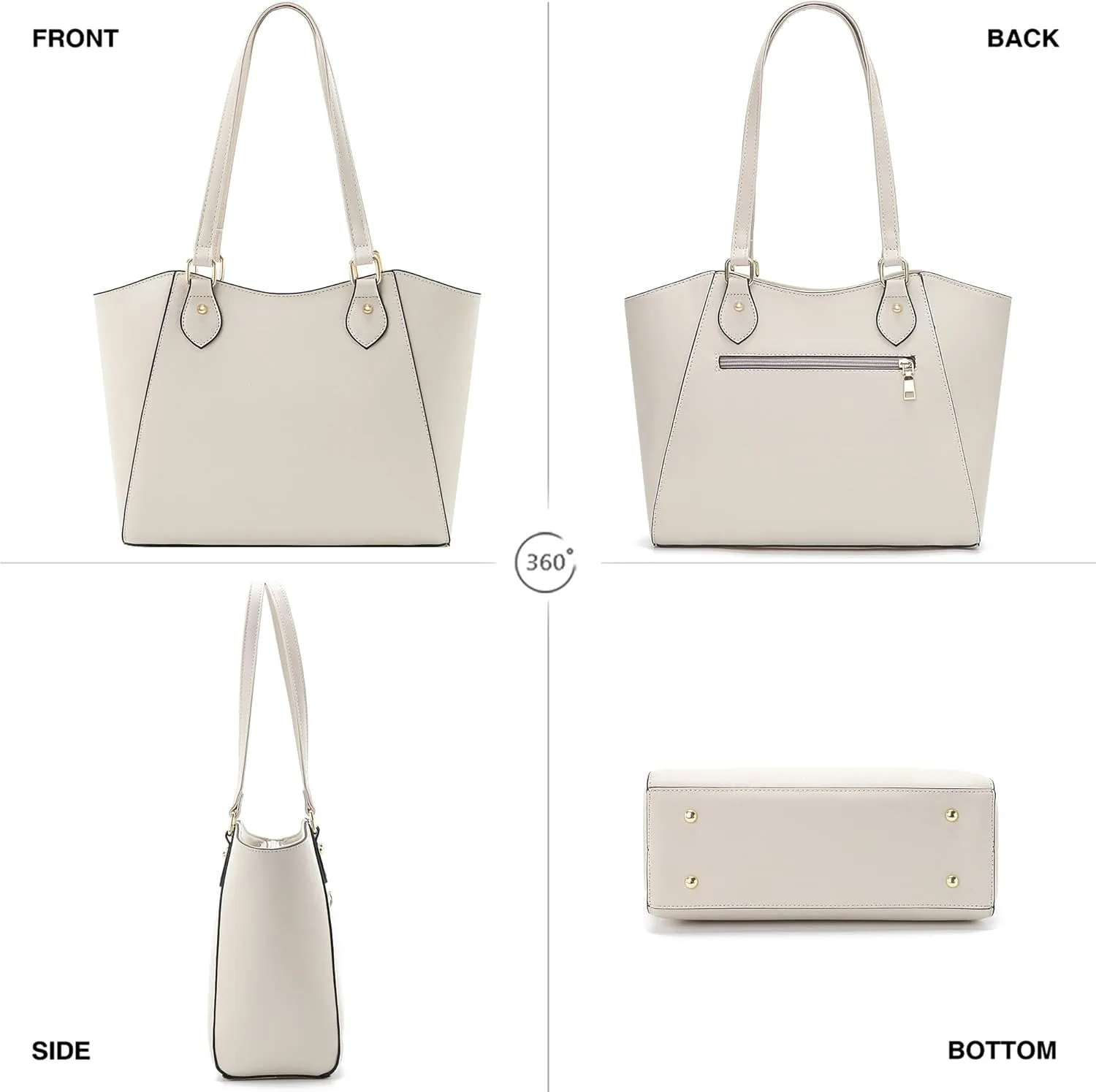 CHICAROUSAL Tote Bag for Women Large Handbags and Purses for Women PU Leather Womens Shoulder Bags