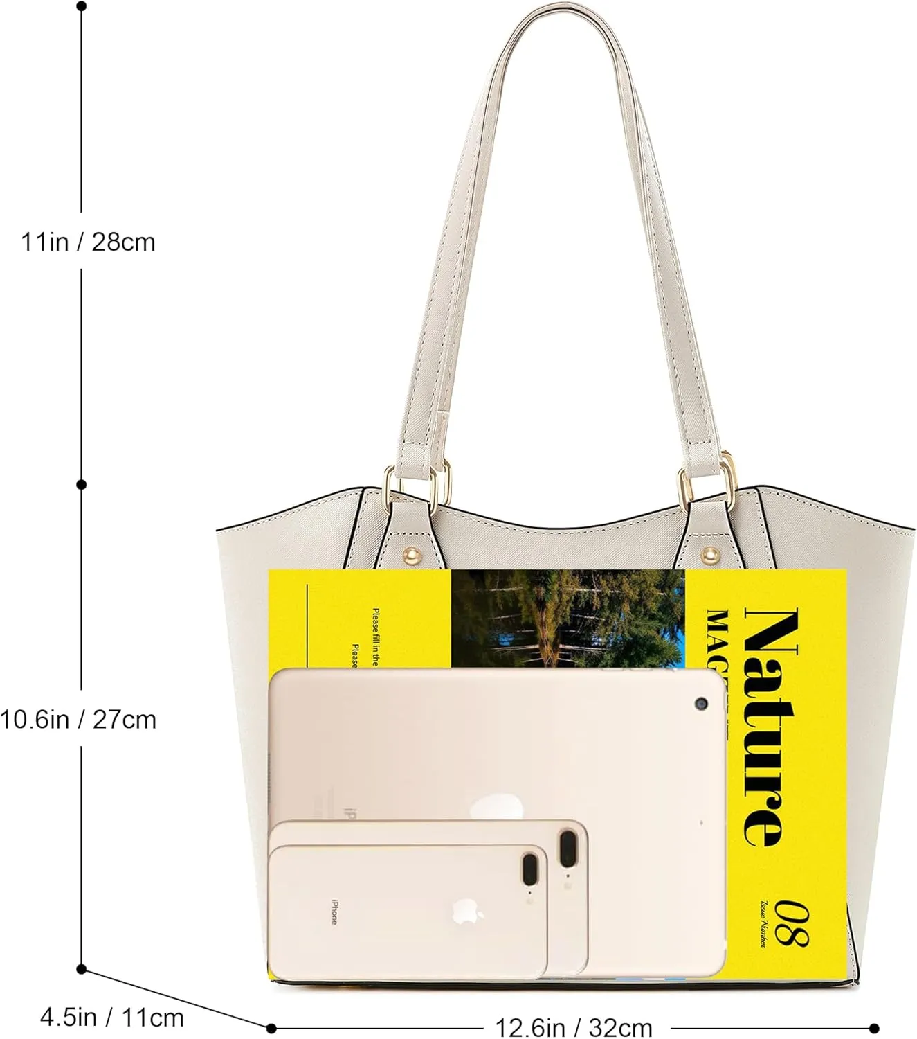 CHICAROUSAL Tote Bag for Women Large Handbags and Purses for Women PU Leather Womens Shoulder Bags