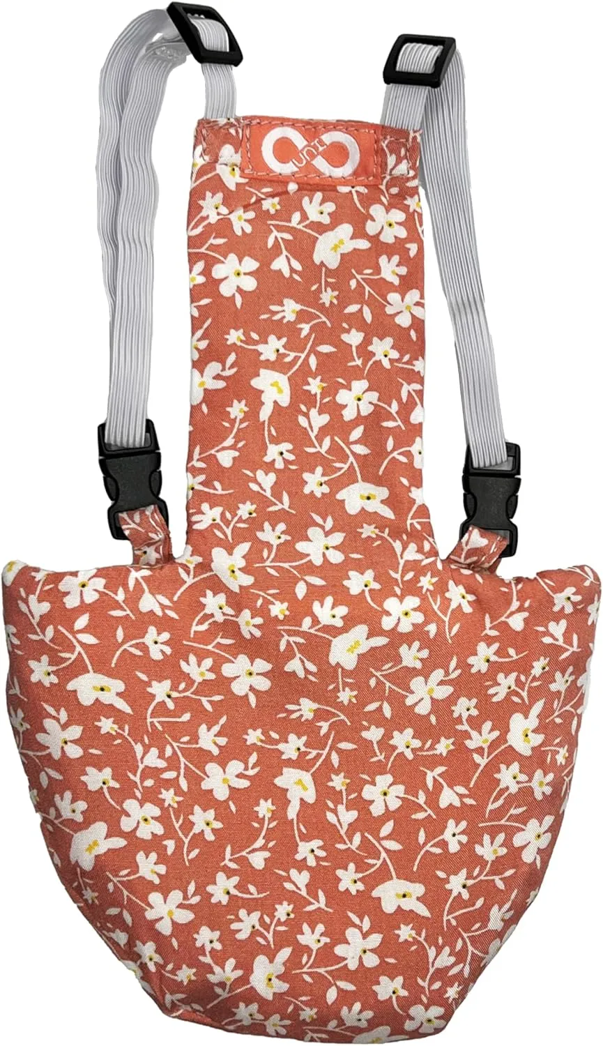 Chicken Diapers for Hens, Rooster, Diapers for Ducks, Ducklings, Birds - Disposable Lining, Reusable, Adjustable, Size That FITS, Large XL by Uni Infinity (Pink Floral, Chicken Large, 1, Count)