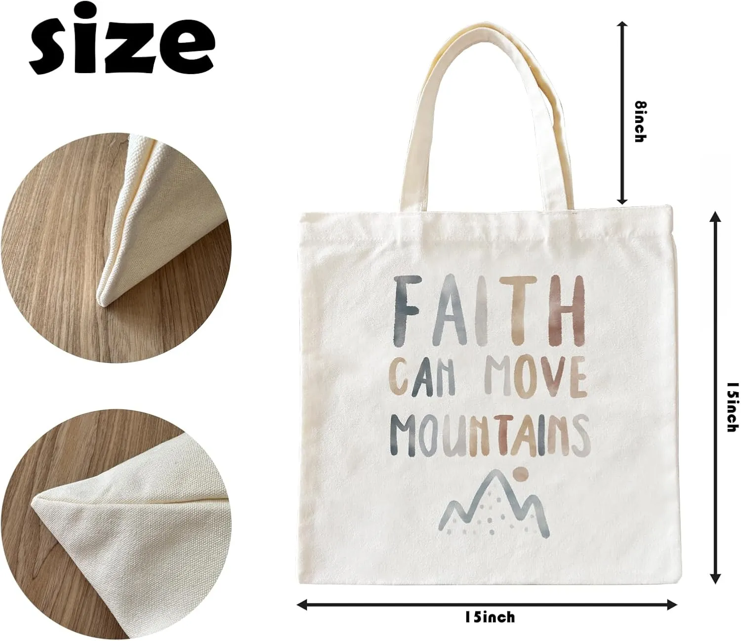 Christian Tote Bag, Bible Bag, Bible Tote Bag, Bible Bags for Women, Baptism Gifts for Girl, Church Bag