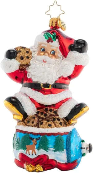 Christopher Radko Hand-Crafted European Glass Christmas Decorative Ornament, Santa's Ride Around Town