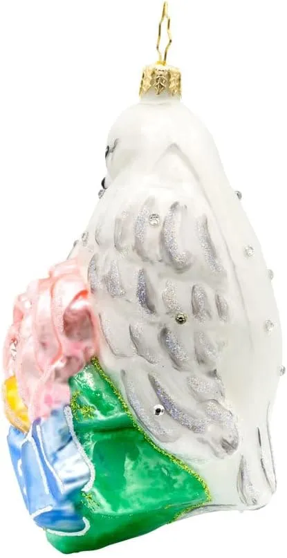 Christopher Radko Hand-Crafted European Glass Christmas Tree Decorative Ornament, 2025 Wedding Lovebirds