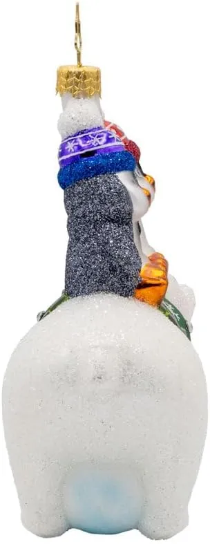 Christopher Radko Hand-Crafted European Glass Christmas Tree Decorative Ornament, Iceberg Buddies