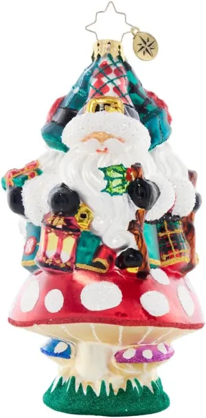 Christopher Radko Hand-Crafted European Glass Christmas Tree Decorative Ornament, Three Gnomes are Better Than One