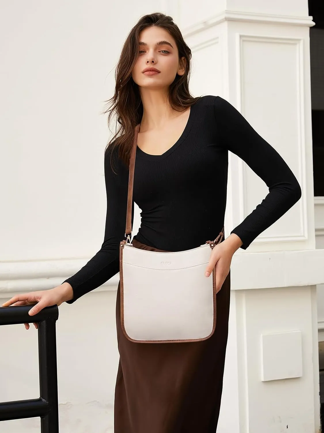 CLUCI Crossbody Bags For Women Trendy Fashion Shoulder Bag Vegan Leather Purse For Ladies with Adjustable Strap