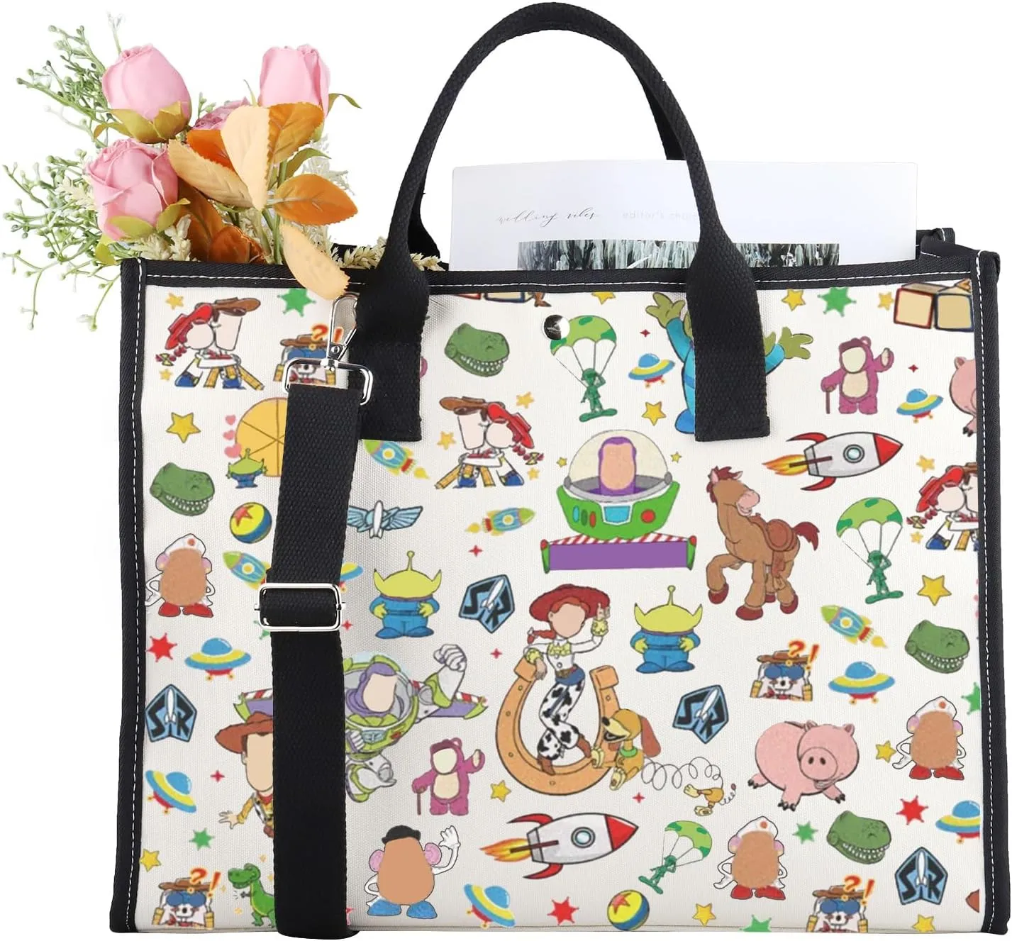 CMNIM Cartoon Movie Merchandise Gift T-y Inspired Characters Tote Bag Fans Gift Cartoon Movie Lover Travel Shoulder Bag