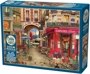 Cobble Hill 500 Piece Puzzle - Cafe des Paris - Sample Poster Included