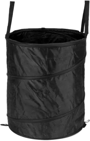 Collapsible Trash Can, 24 Gallon Reusable Outdoor Portable Pop Up Trash Can Camping Trash Can, Locking Design Foldable Waterproof Garbage Can for Parties Camping Recycling