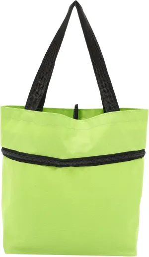 Collapsible Trolley Bag Adjustable Handles Large Capacity Grocery Shopping Bag Wheels Green