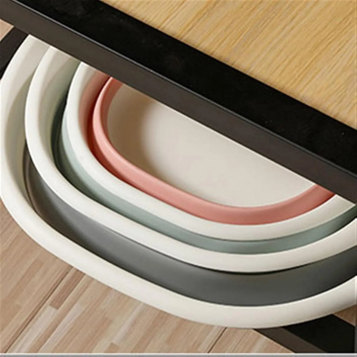 Collapsible wash Basin Folding Basins Portable Wash Basins Folding Laundry Tub Bath Basin Bathroom Kitchen Accessories Wash Basi.(25.8cm)