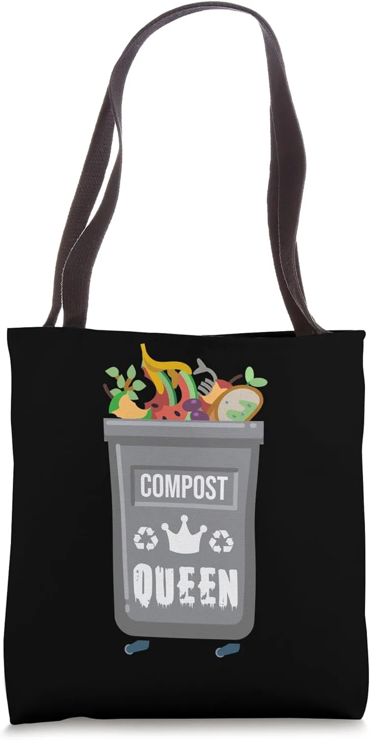 Compost Queen Organic Composting Girls Gardening Homesteader Tote Bag