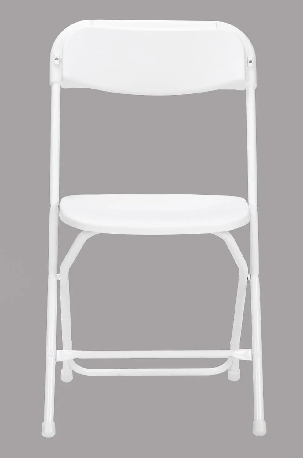 COSCO ZOWN Commercial 300 lb. Use Rate Heavy Duty, Injection Mold Banquet Folding Chair with Comfortable Contoured Back, White, 8 Pack