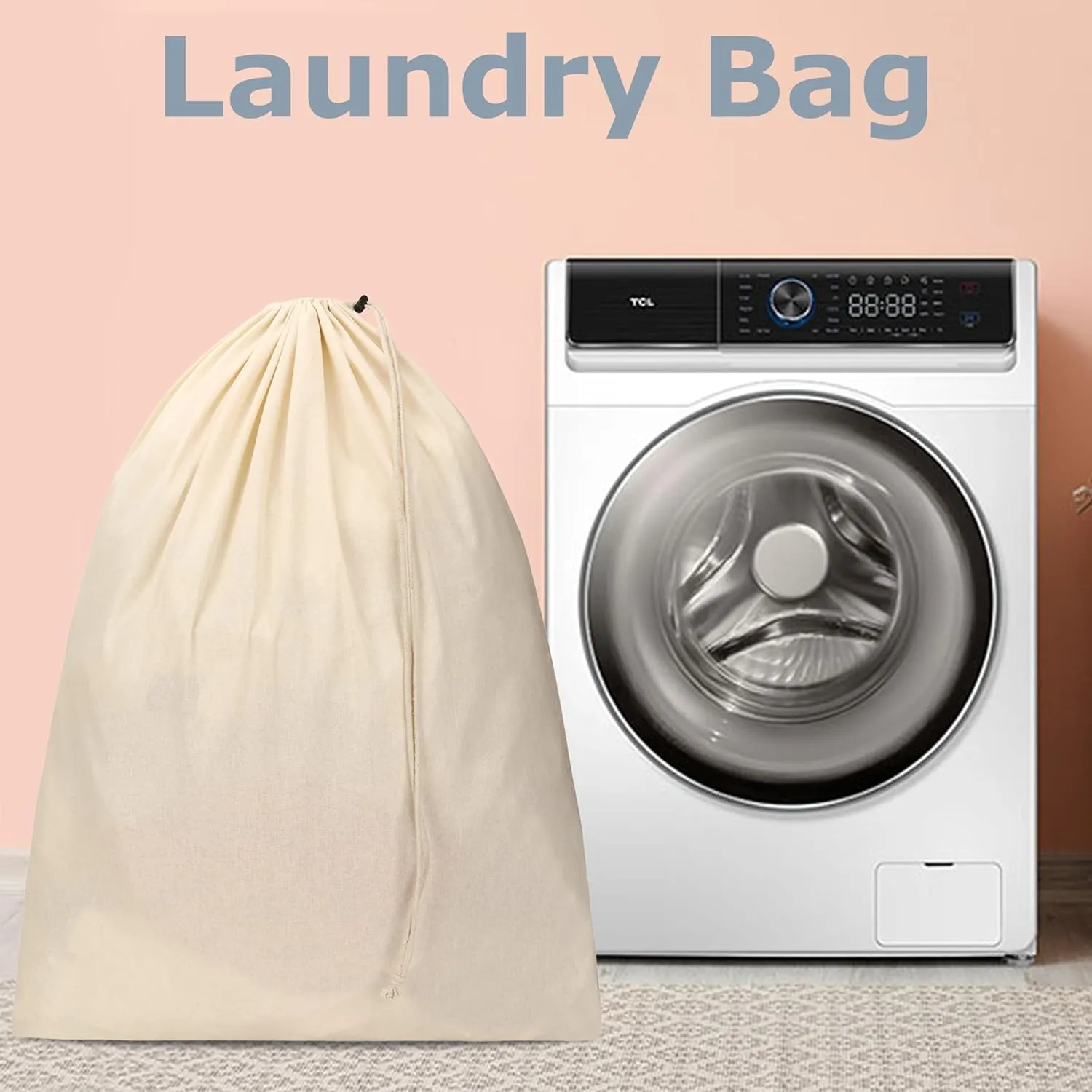 Cotton Shoulder Laundry Bag Pack Of Four 22 X 36 Inches (56 Cm X 71Cm)
