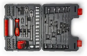 Crescent 70 Piece 1/4" & 3/8" Drive 6 & 12 Point Standard SAE/Metric Mechanics Tool Set - CTK70C