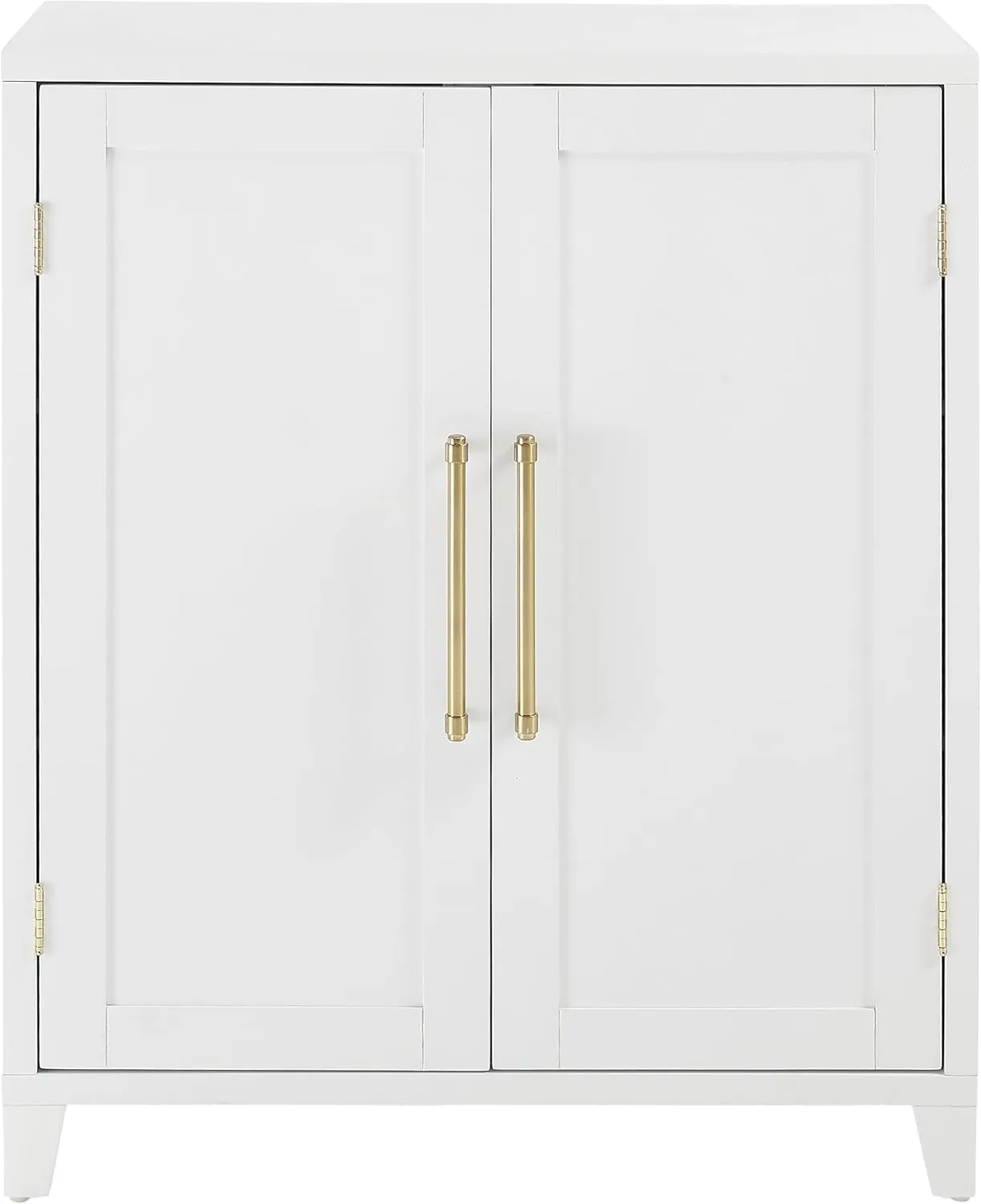Crosley Furniture Roarke Stackable Kitchen Pantry Storage Cabinet with Doors and Shelves, Accents Cabinets, White