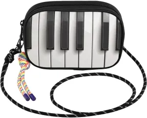 Crossbody Bags for Women Piano Keyboard White Cell Phone Purses Women's Shoulder Handbag Wallet Purse with Rope Pendant