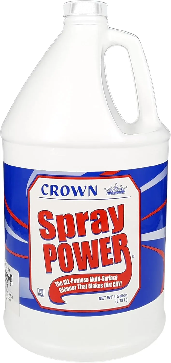 Crown Spray Power All-purpose Multi-surface Cleaner, 1 Gal | Essential To Help With Messes | Dissolves Most Soils And Stains | Spray-on And Wipe-off Concept Does Heavy Lifting And Saves Hours | 2 PACK