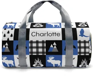 Custom Duffel Bag Wild Animal Owl Plaid Eco-Friendly Travel: Sustainable Travel Bags for Conscious Travelers