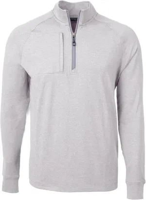 Cutter & Buck Adapt Eco Knit Heather Mens Quarter Zip Pullover
