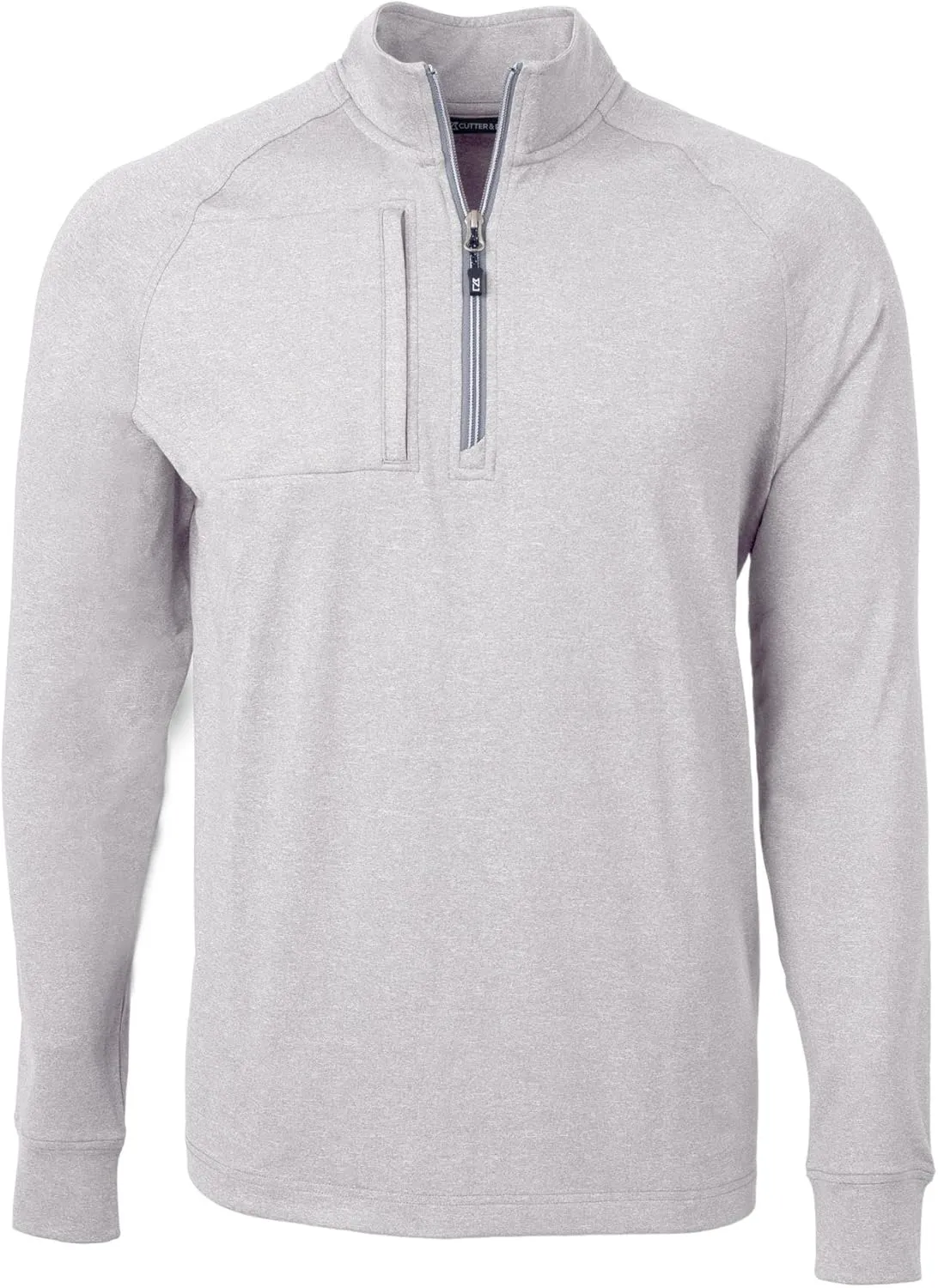 Cutter & Buck Adapt Eco Knit Heather Mens Quarter Zip Pullover